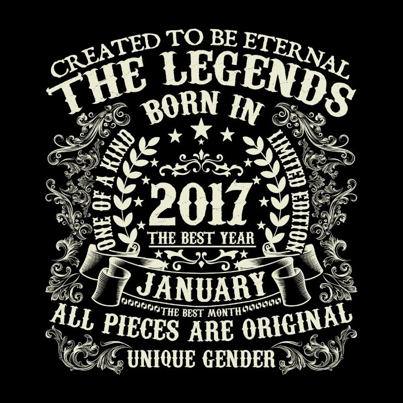 Janvier 2017 anniversaire 2017 Janvier année