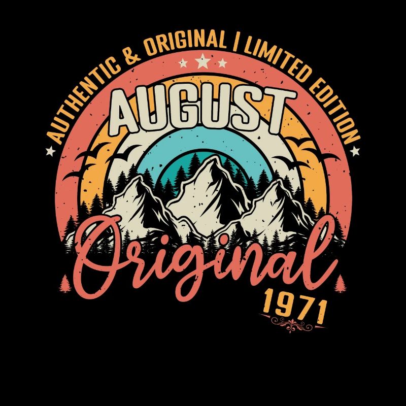August 1971 August Geburtstag 1971 August