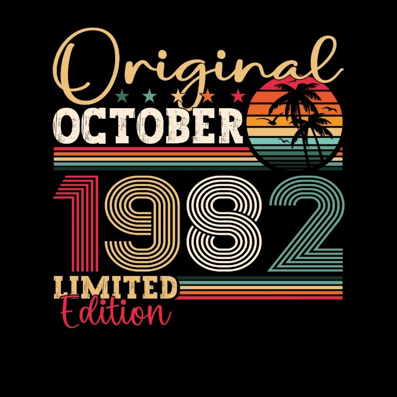 Original Octobre 1982 40th Birthday Gift Cool