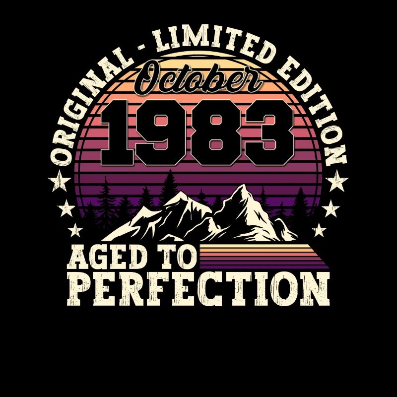 Original Octobre 1983 39th Birthday Gift