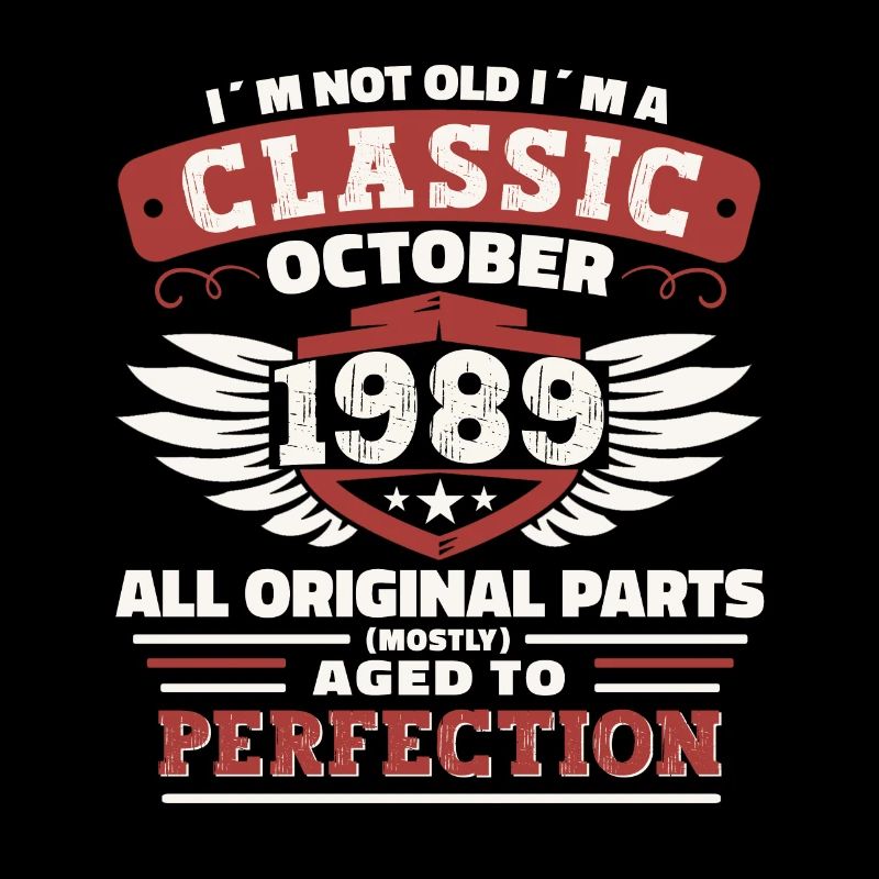 Classic October 1989 33rd Birthday Gift
