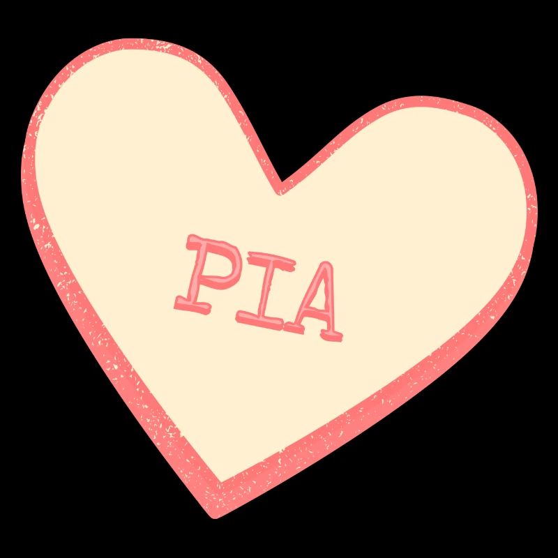 Pia Surname First Name Pink Sugar Heart