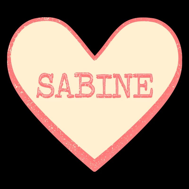 Sabine Surname First name pink sugar heart