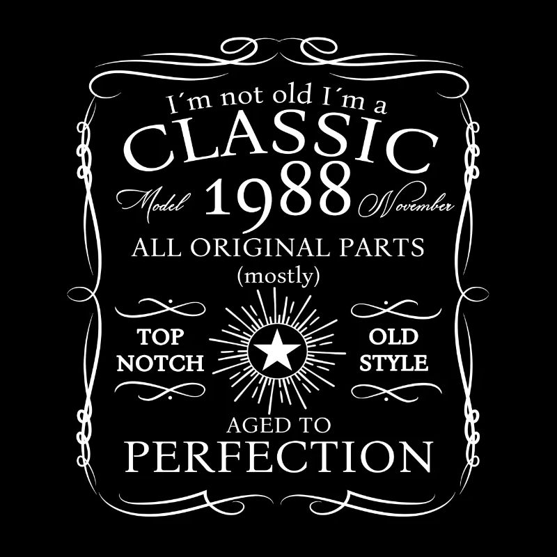 Classic November 1988 34th Birthday Gift