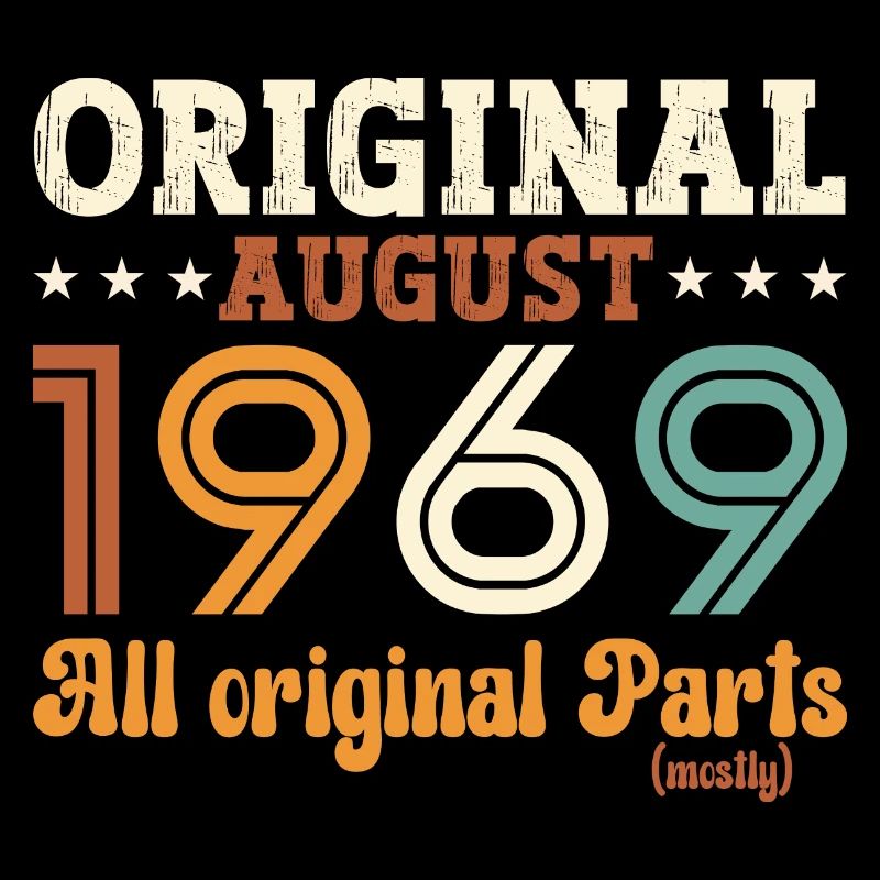 55th Birthday Original August 1969 Born 1969