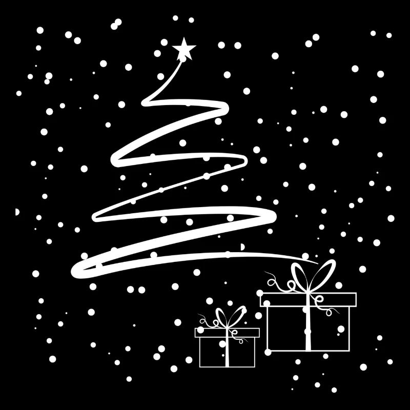 Sapin de Noël minimal