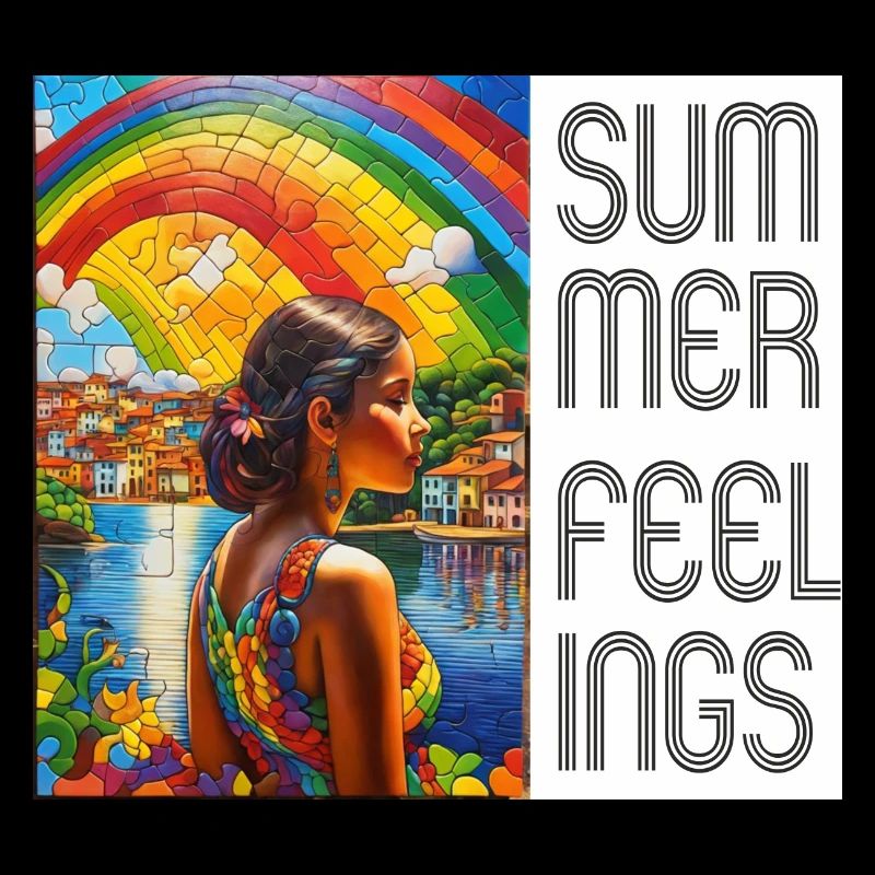 Summer Feeling: Regenbogen über einer brasilianisc