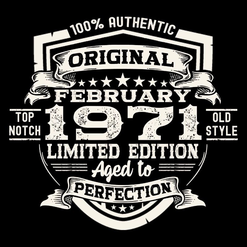 Februar Jahrgang 1971 52. Geburtstag Geschenk Mann
