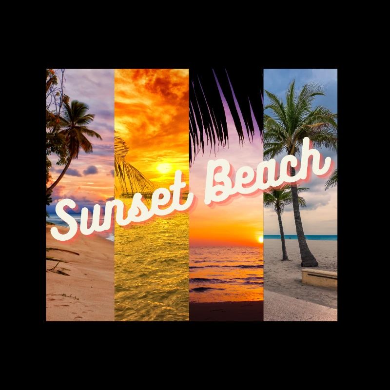 Plage du coucher du soleil