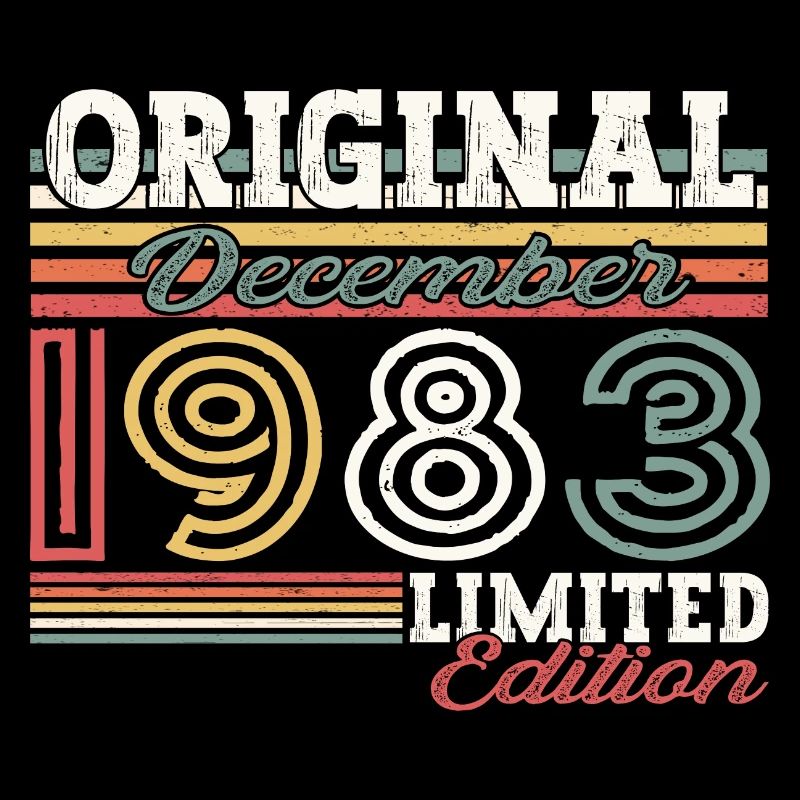 Décembre Né 1983 Cadeau de 39e anniversaire