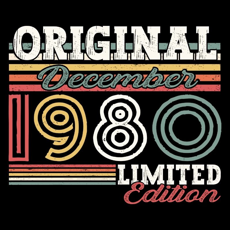Décembre Né 1980 Cadeau de 42e anniversaire