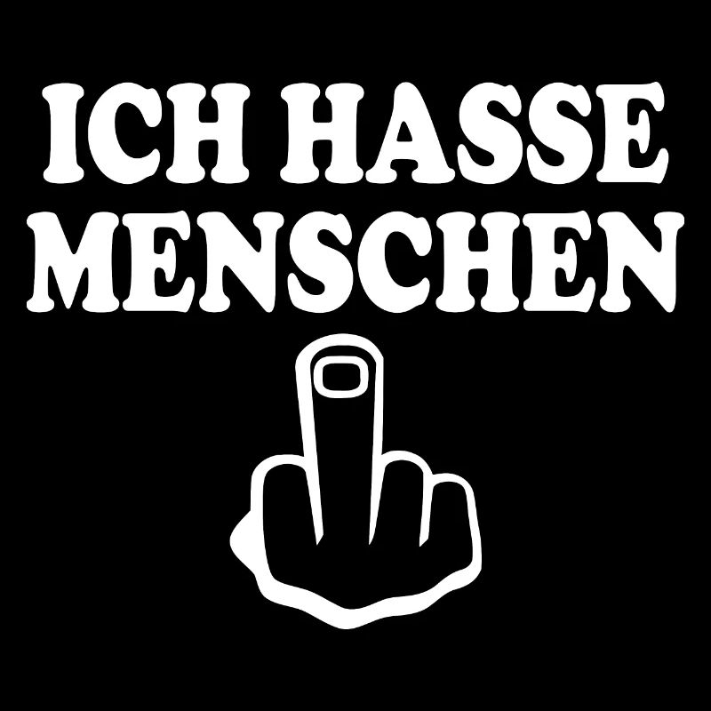 Ich hasse menschen Mittelfinger
