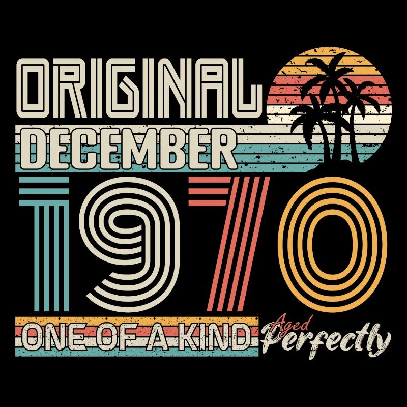 December 1970 Birthday December 1970 Gift