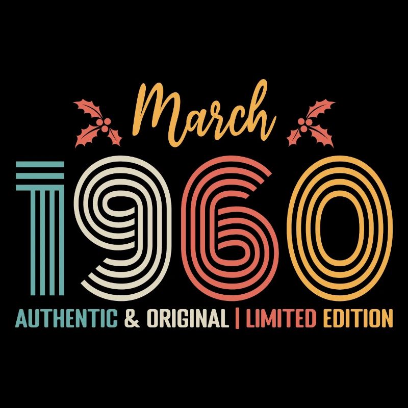 Mars 1960 anniversaire Mars 1960 rétro