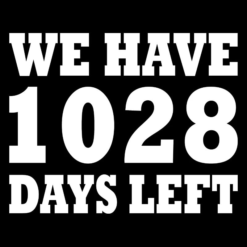 we have 1028 days left