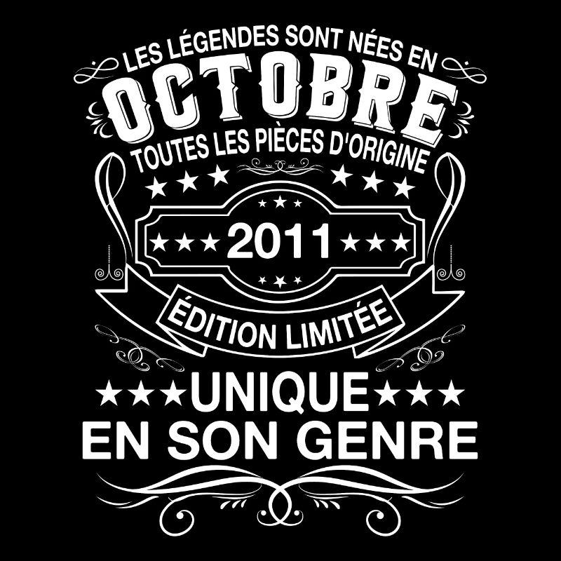 Les légendes sont nées en Octobre 2011 Cadeau