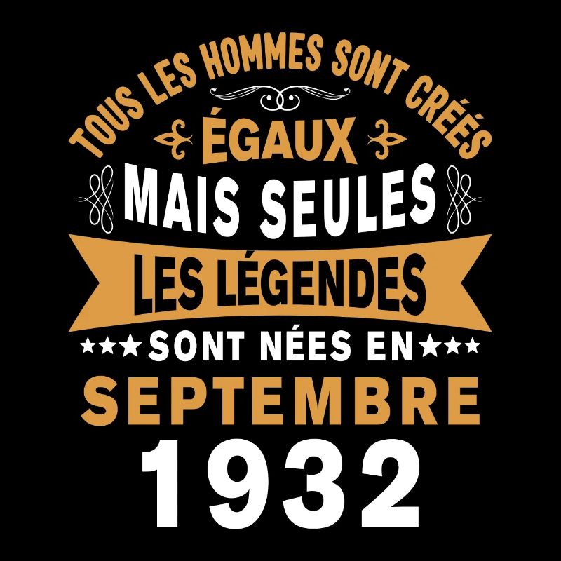 Les légendes sont nées en Septembre 1932