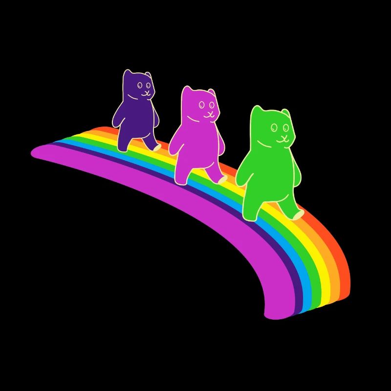 Gummibärchen Kidcore bunt Regenbogen Geschenk