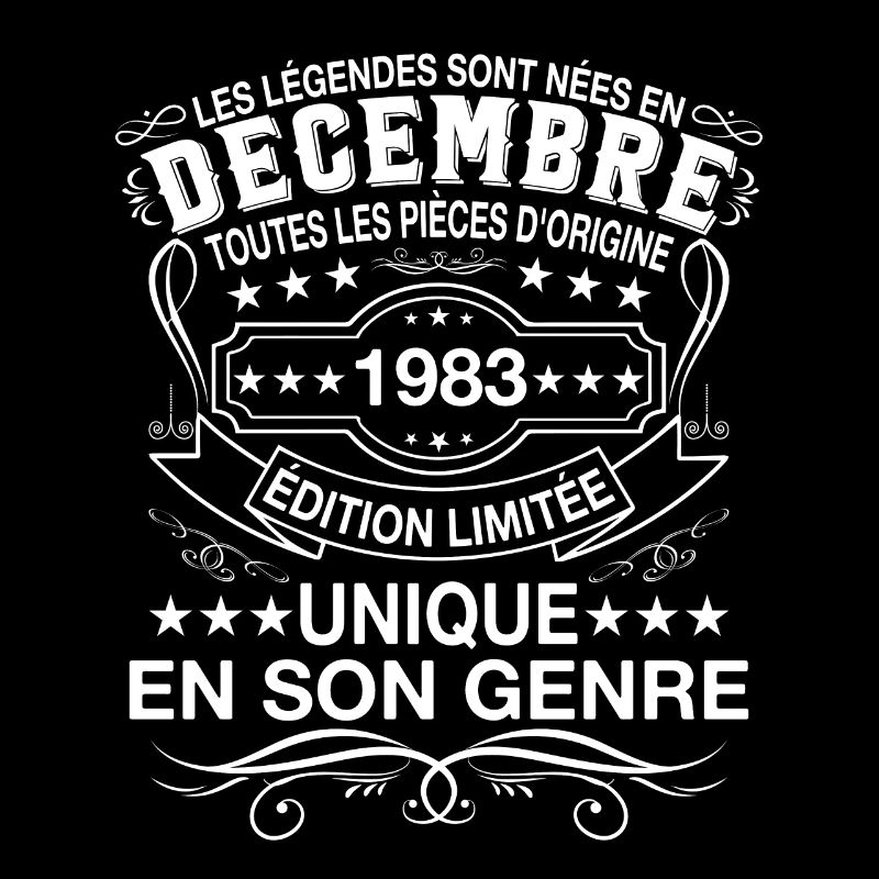 Les légendes sont nées en Décembre 1983 Cadeau