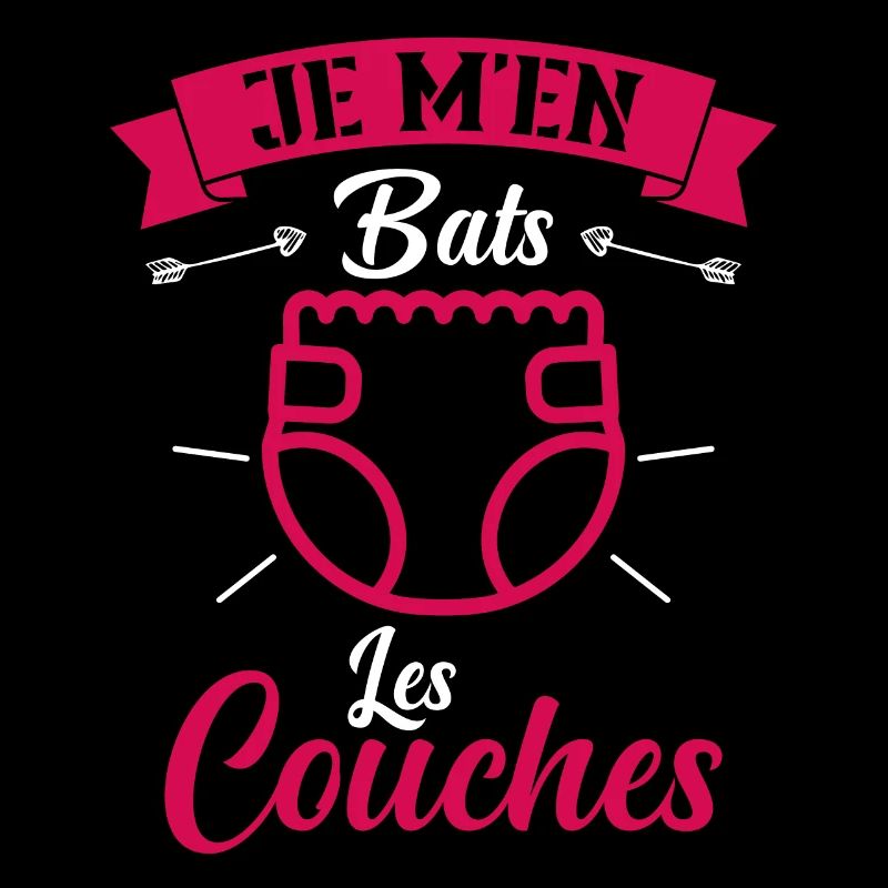 Je M'en Bats Les Couches Cadeau Body Fun Enceinte