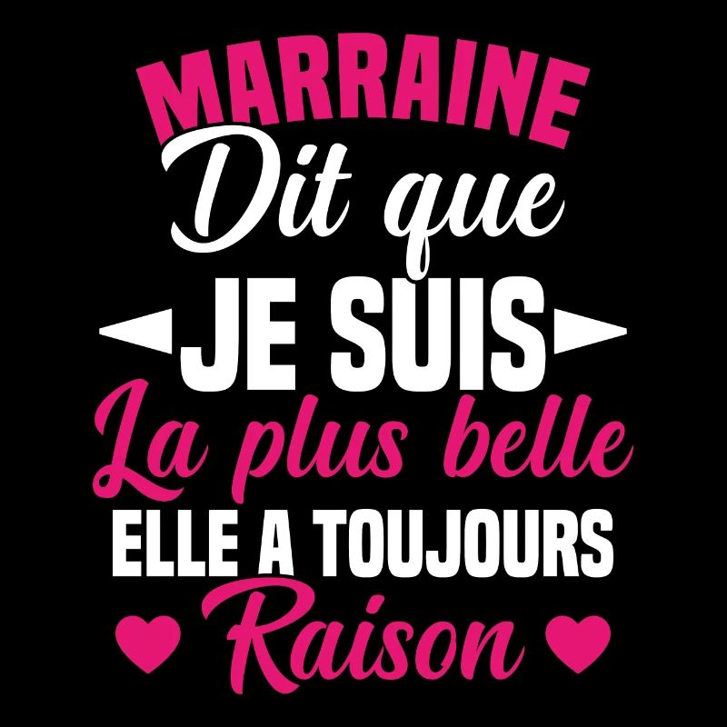 marraine dit que je suis la plus belle cadeau