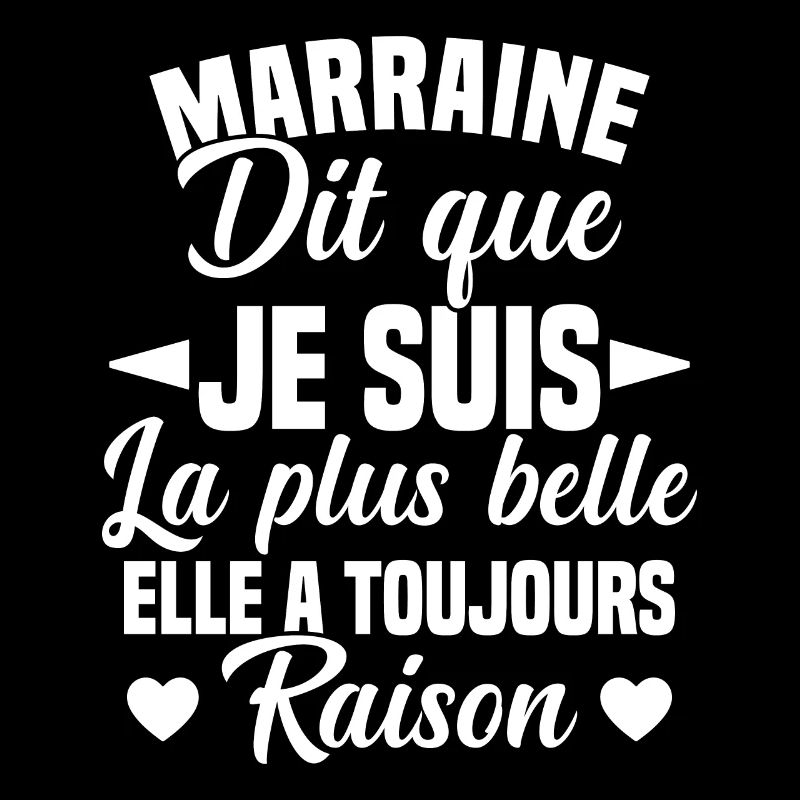 marraine dit que je suis la plus belle cadeau