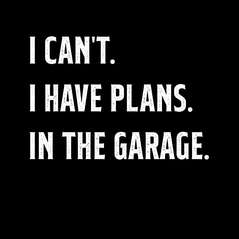 I can't, I have projects in the garage