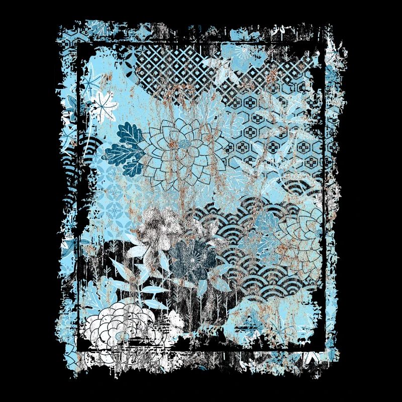 Japanese Floral Pattern Chrysanthemum Cherry