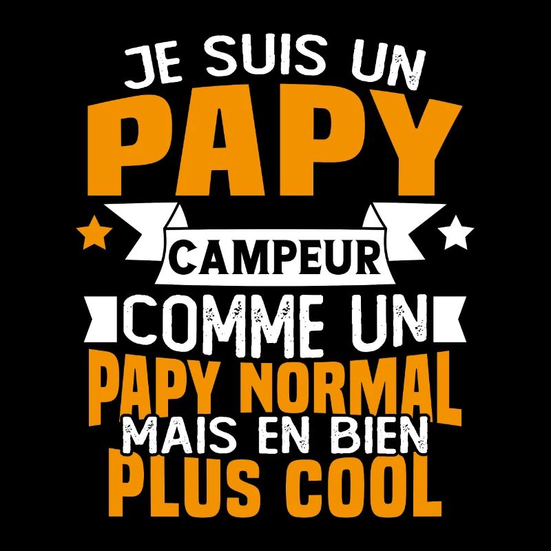 Un papy campeur comme un papy normal