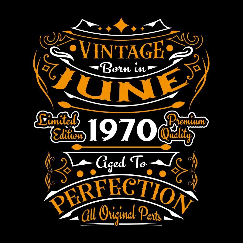 Vintage Retro Juni 1970 Geburtstagsgeschenk