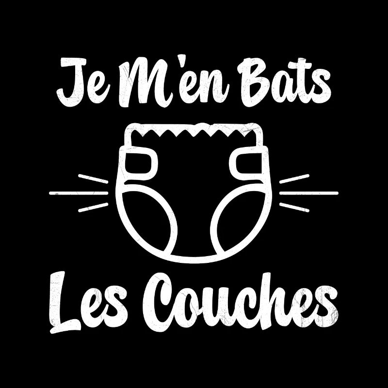 Je M'en Bats Les Couches Cadeau Body Fun Enceinte