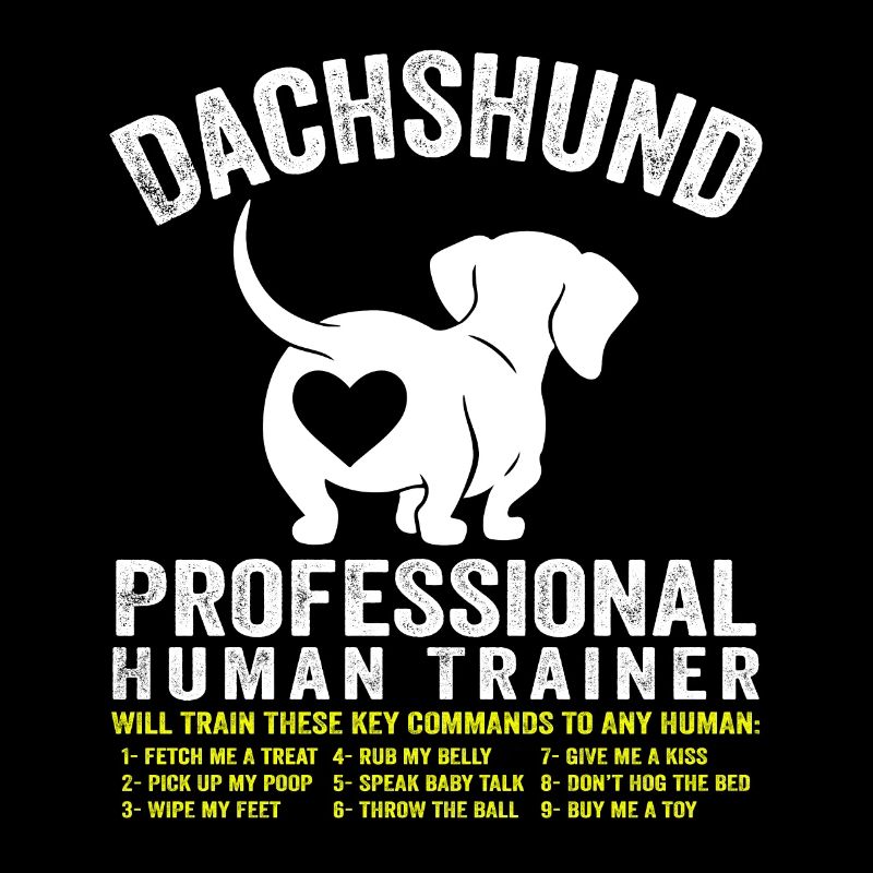 Schöner Dackel Pro Human Trainer Dackel