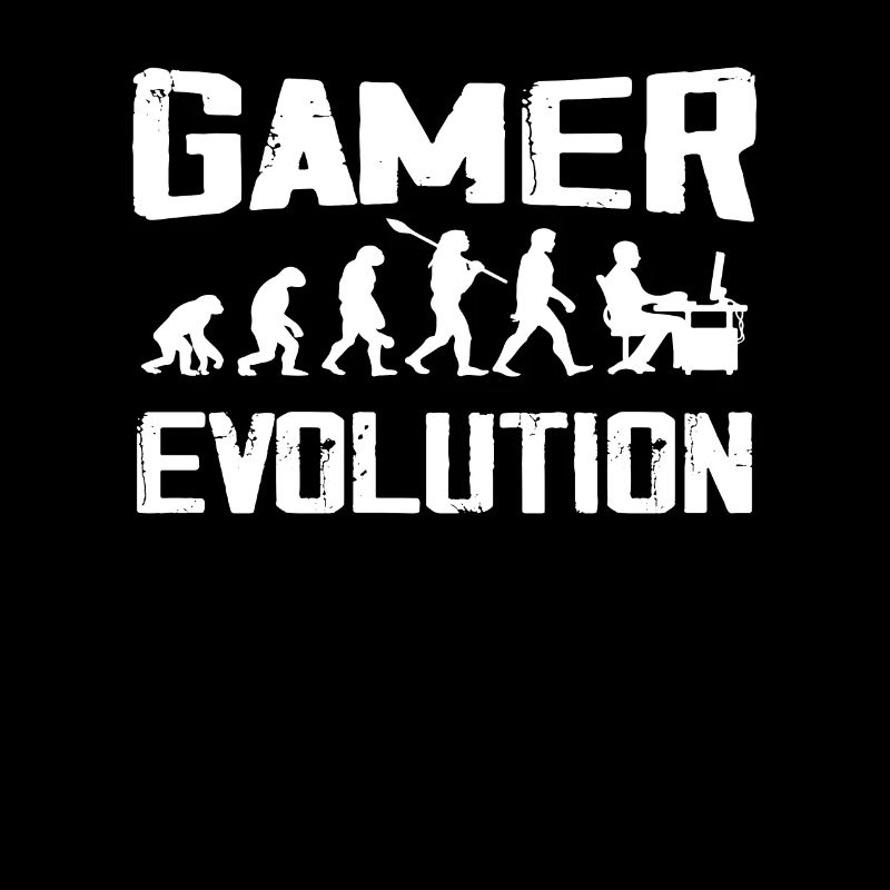 Gamer Evolution Vintage Gamer Geschenk
