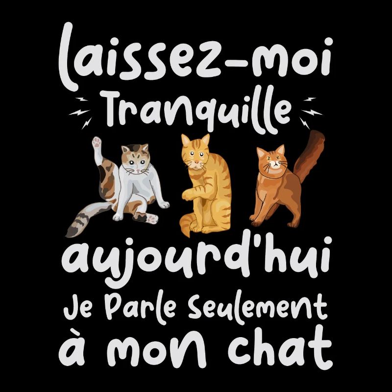 Aujourd'hui je parle seulement à mon chat