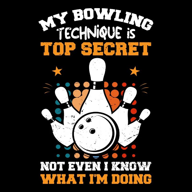 Bowling-Team Bowlingkugel entwirft Bowling-Tees