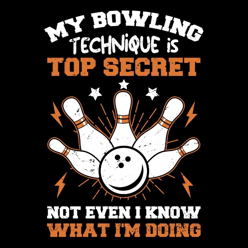 Bowling-Team Bowlingkugel entwirft Bowling-Tees