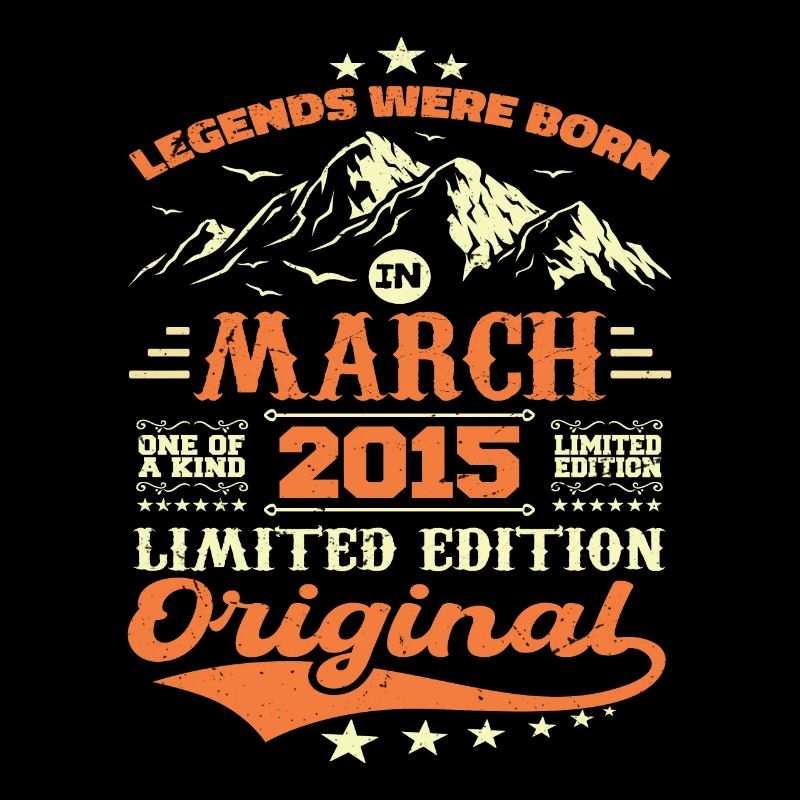 Cadeau D'anniversaire Nées En Mars 2015 Vintage