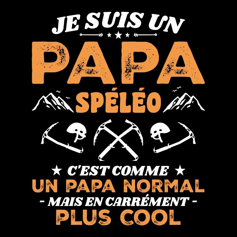 Cool caving dad