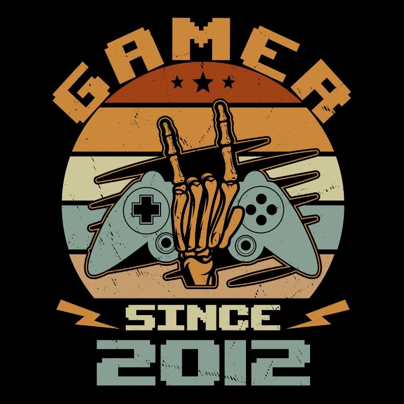 Gamer Since 2012 - Gaming Cadeau Anniversaire 2012