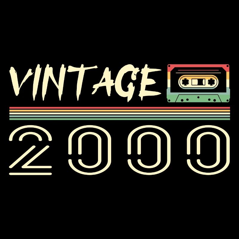 2000 Original 2000 Retro Geburtstagsgeschenk 2000