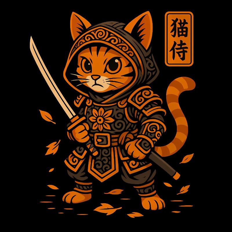 Chat samouraï