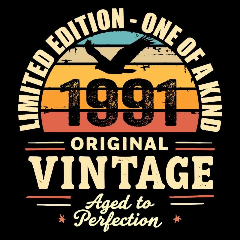 Birthday Gift 1991 Vintage 1991 Retro 1991