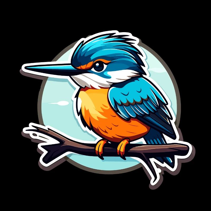 Eisvogel Vogel Zeichnung