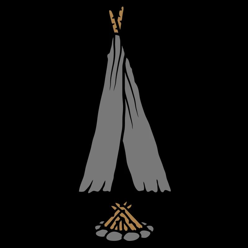 Conception de tente de feu de camp de camping