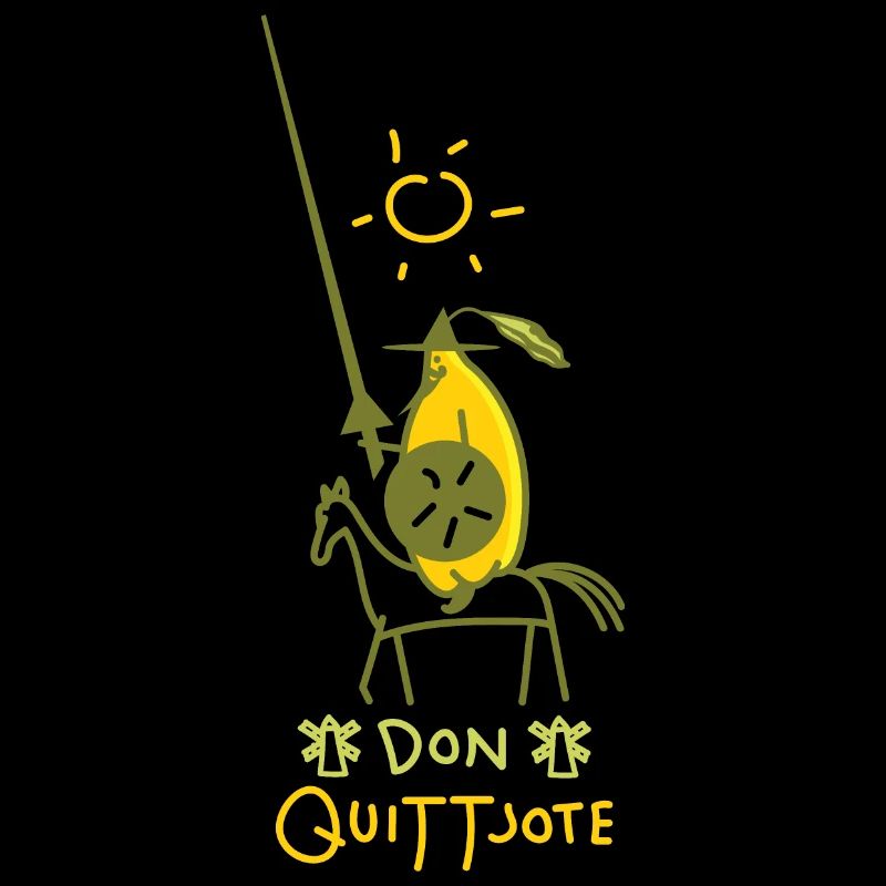 Lustige Quitte als Ritter (b)