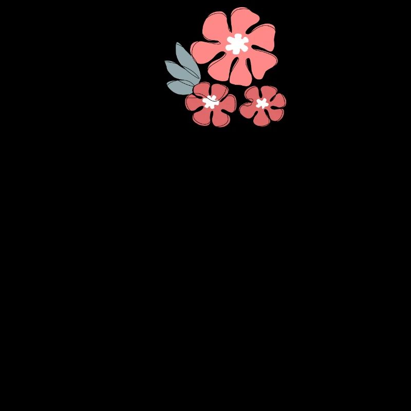 Lettre j fleurs minimalistes