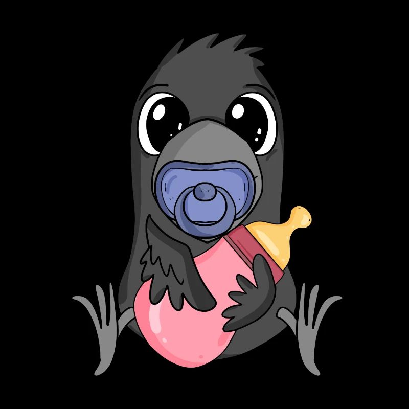 Bébé corbeau