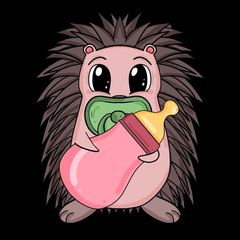 Motif de bébé hérisson