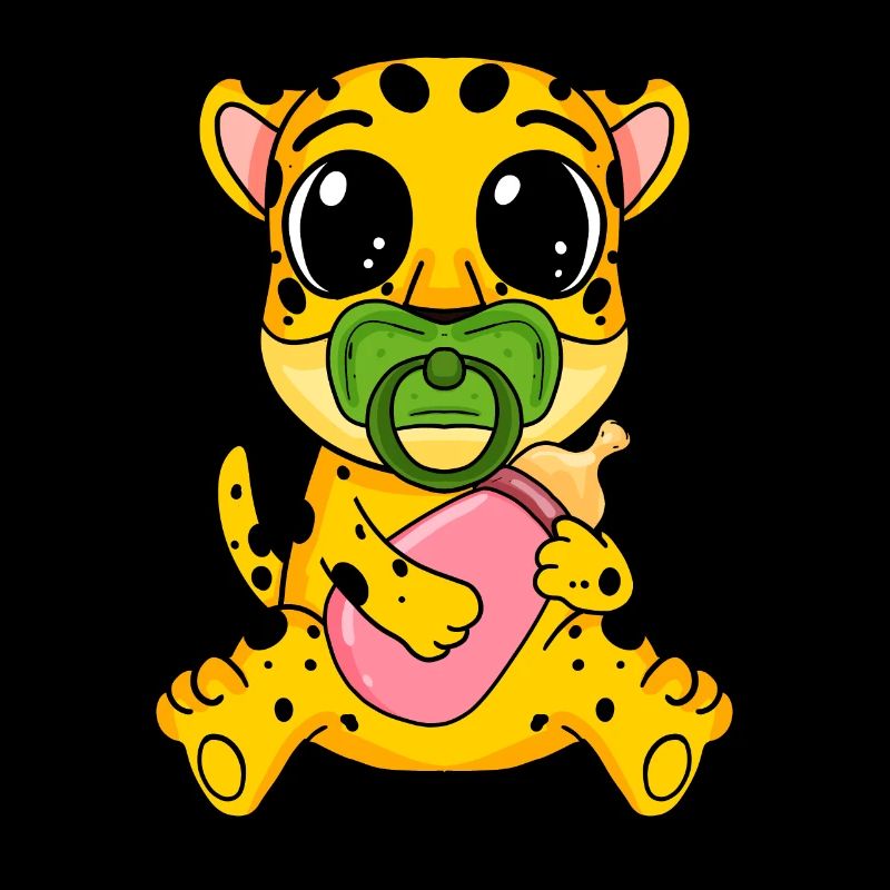 Motif de bébé guépard