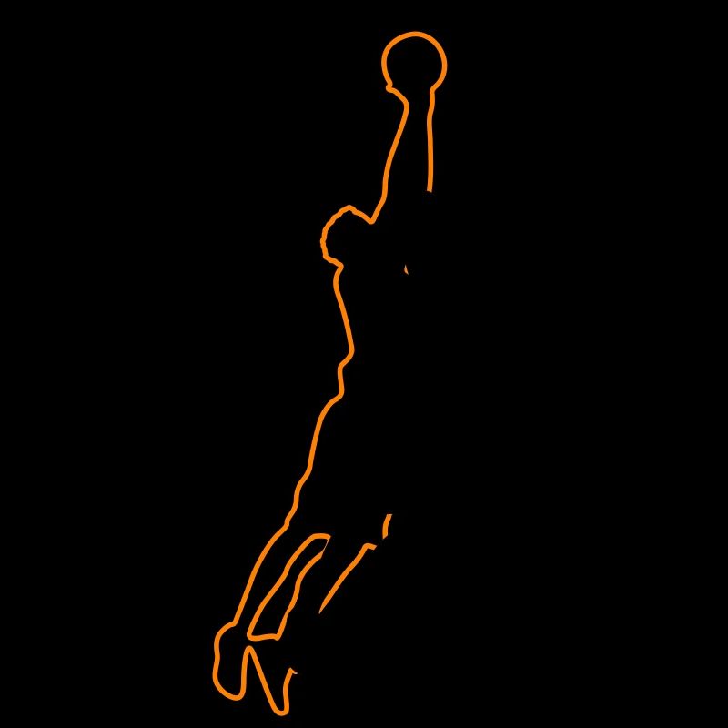 Silhouette de basketteur 2